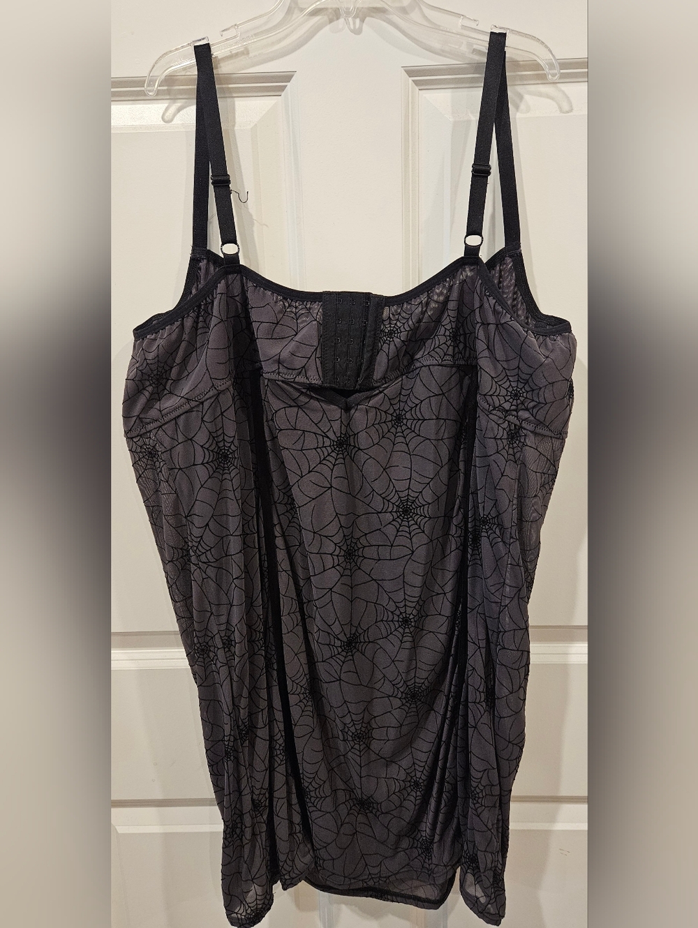 Torrid Underwire Chemise - Mesh Webs Black Style - Picture 9 of 11